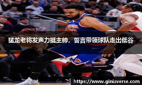 猛龙老将发声力挺主帅，誓言带领球队走出低谷