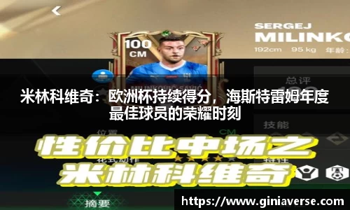 米林科维奇：欧洲杯持续得分，海斯特雷姆年度最佳球员的荣耀时刻